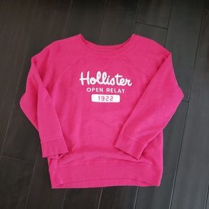 Hollister Juniors pink sweatshirt sz M